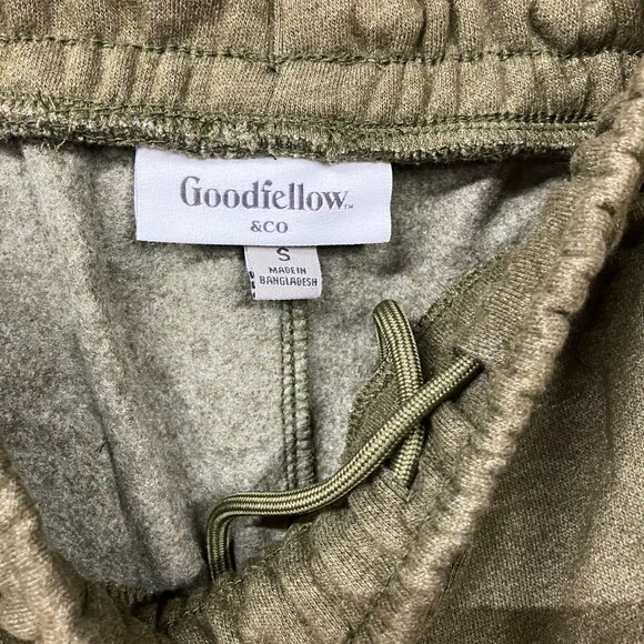 Goodfellow & Co Men's Small Green Heavyweight Fleece Jogger Pants Elastic Waist - Picture 9 of 13